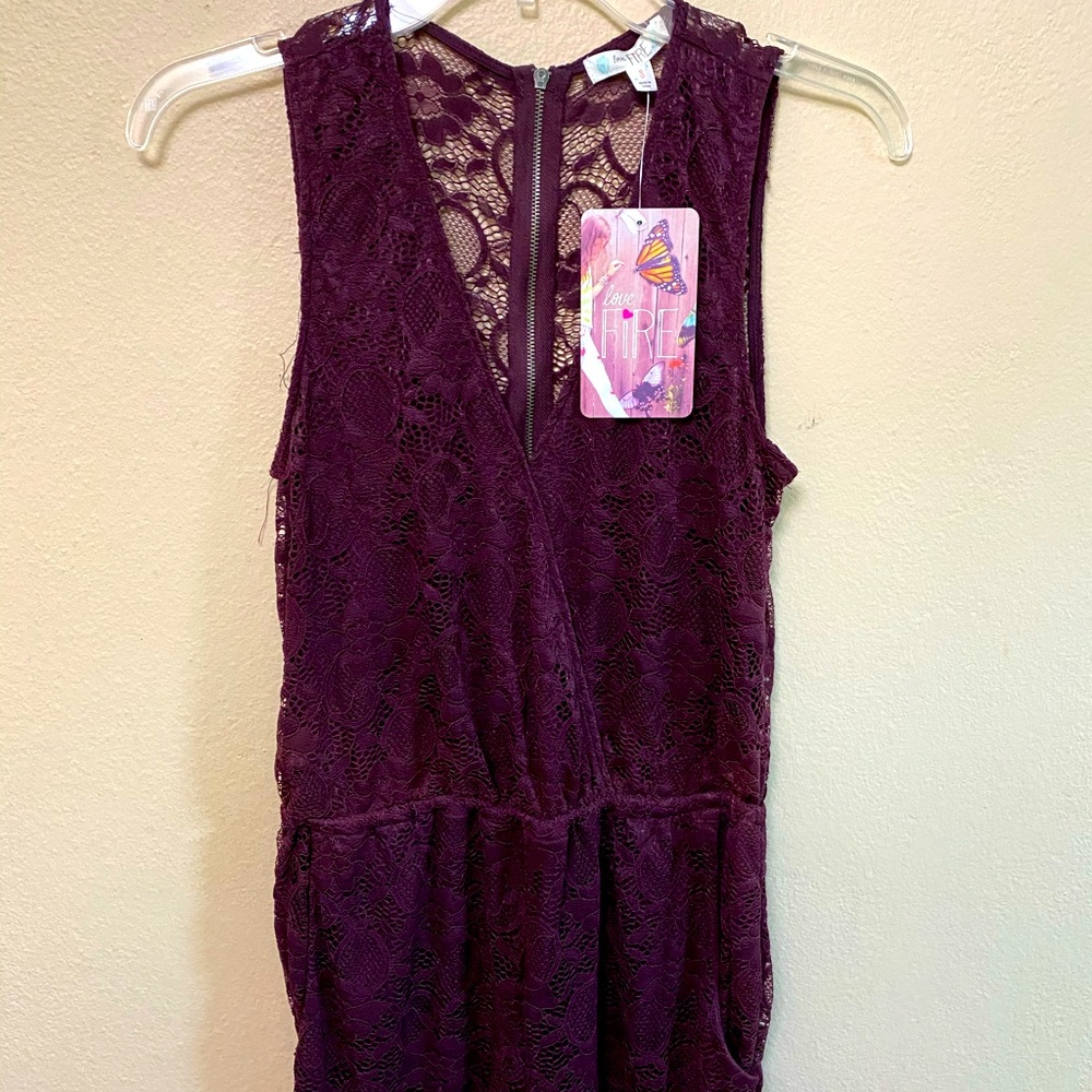 Purple Lace Jumpsuit